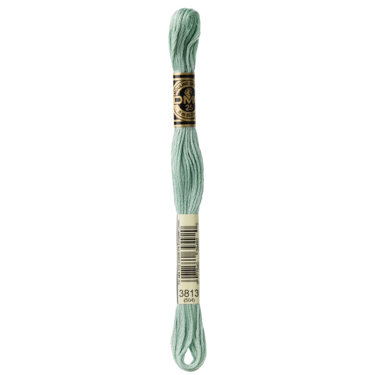 DMC 6 - Strand Cotton Embroidery Floss 8.7yd - 3813 Light Blue Green - The Merri Artist - merriartist.com
