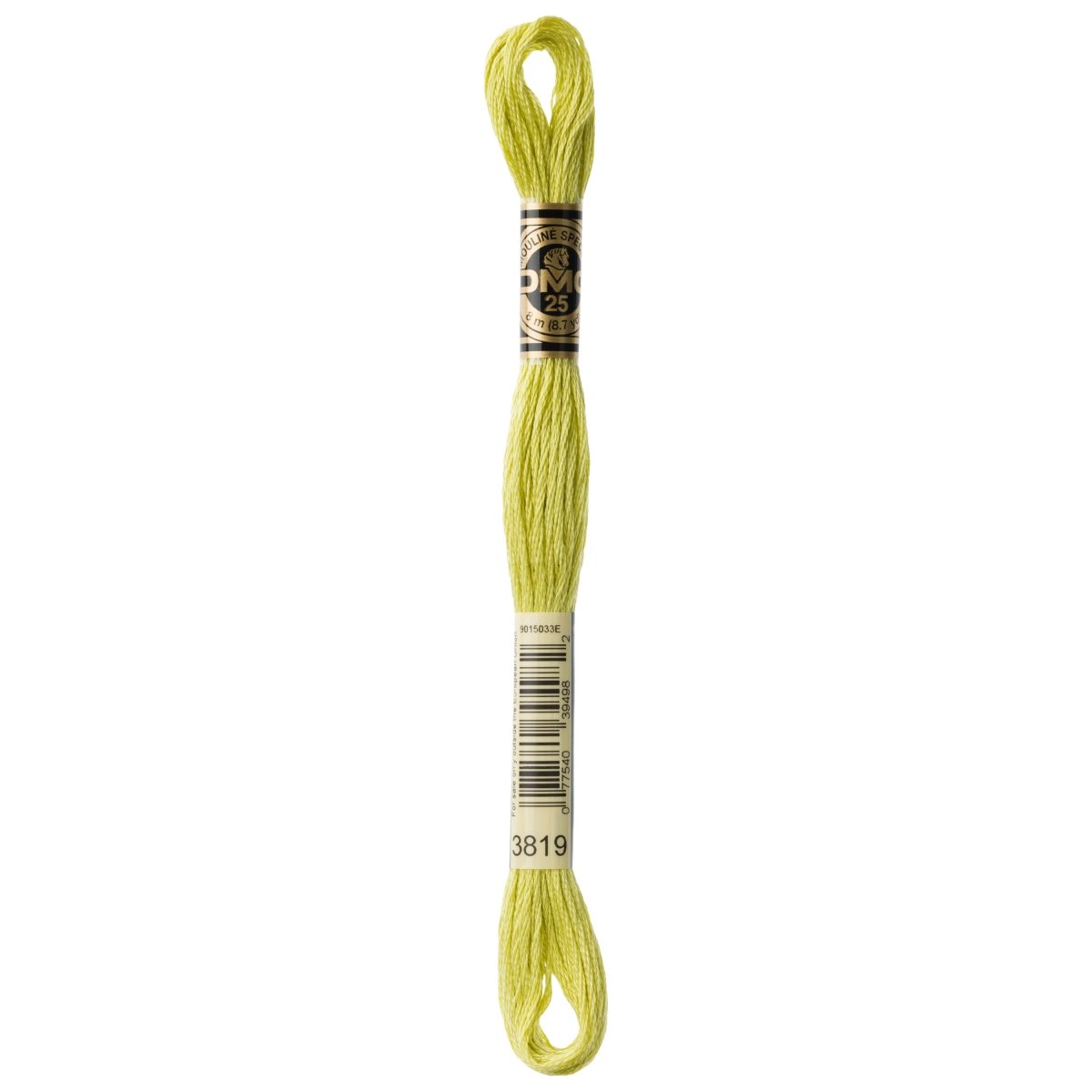 DMC 6 - Strand Cotton Embroidery Floss 8.7yd - 3819 Light Moss Green - The Merri Artist - merriartist.com