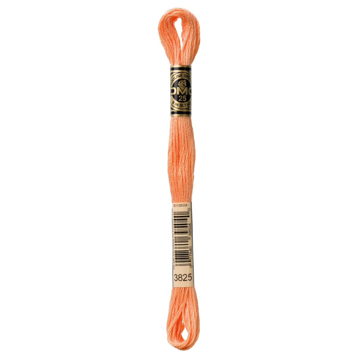 DMC 6 - Strand Cotton Embroidery Floss 8.7yd - 3825 Pale Pumpkin - The Merri Artist - merriartist.com