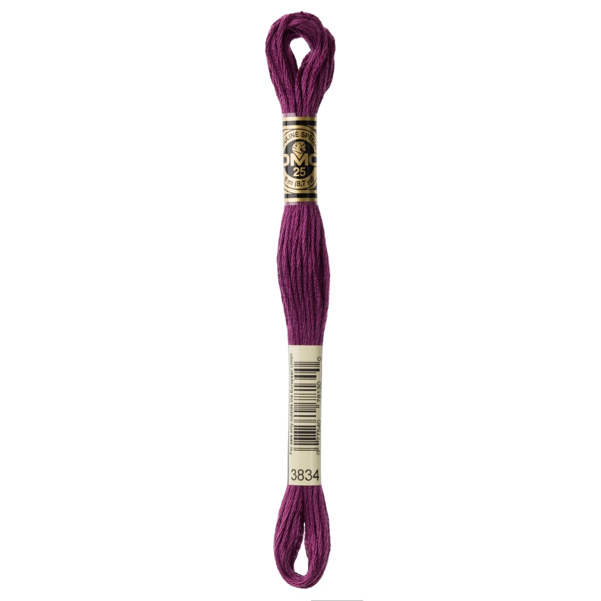 DMC 6 - Strand Cotton Embroidery Floss 8.7yd - 3834 Dark Grape - The Merri Artist - merriartist.com