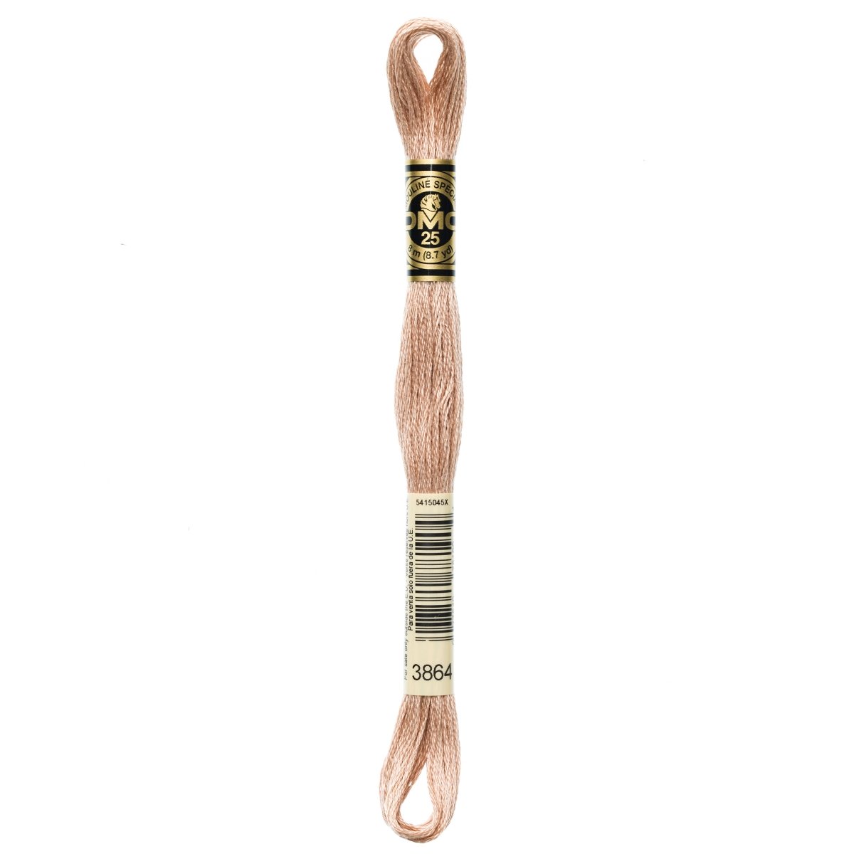 DMC 6 - Strand Cotton Embroidery Floss 8.7yd - 3864 Light Mocha Beige - The Merri Artist - merriartist.com