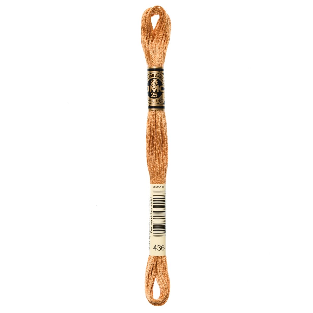 DMC 6 - Strand Cotton Embroidery Floss 8.7yd - 436 Tan - The Merri Artist - merriartist.com