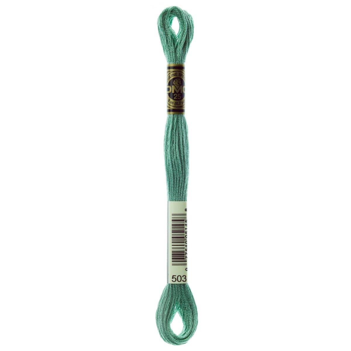 DMC 6 - Strand Cotton Embroidery Floss 8.7yd - 503 Medium Blue Green - The Merri Artist - merriartist.com