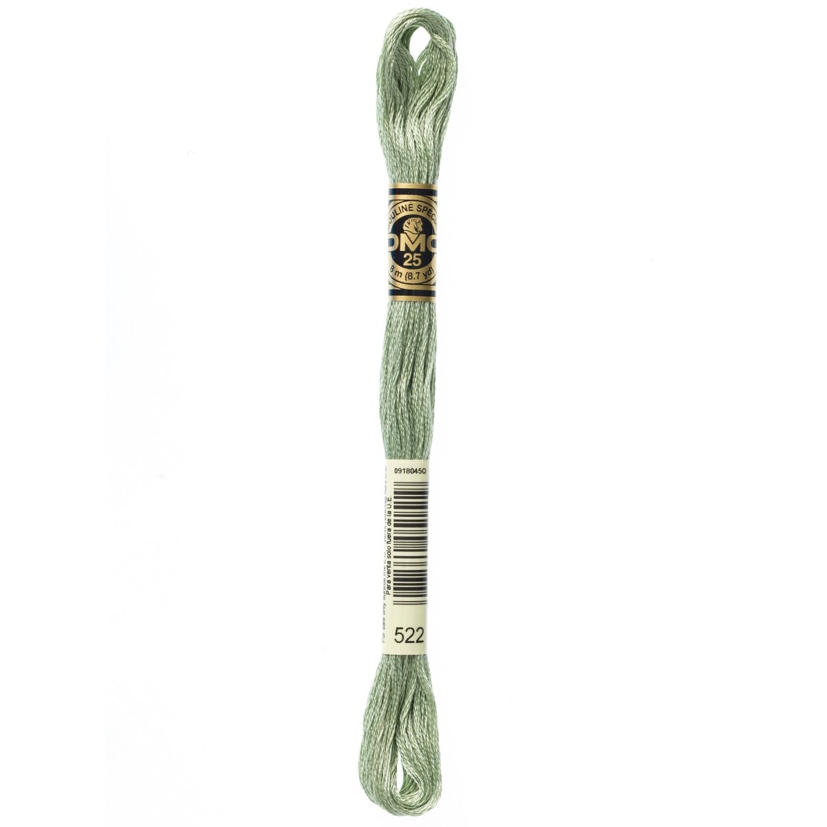 DMC 6 - Strand Cotton Embroidery Floss 8.7yd - 522 Fern Green - The Merri Artist - merriartist.com