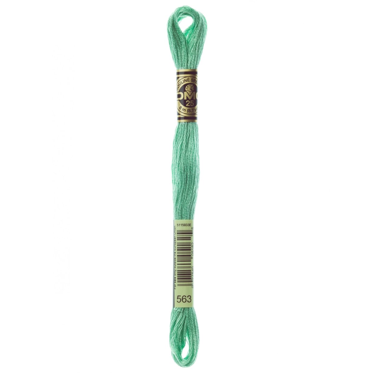 DMC 6 - Strand Cotton Embroidery Floss 8.7yd - 563 Light Jade - The Merri Artist - merriartist.com