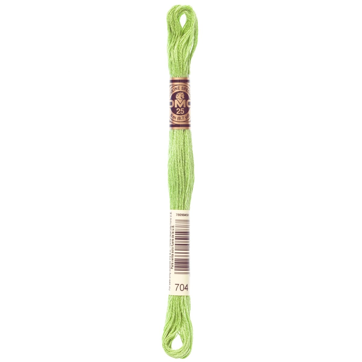 DMC 6 - Strand Cotton Embroidery Floss 8.7yd - 704 Bright Chartreuse - The Merri Artist - merriartist.com
