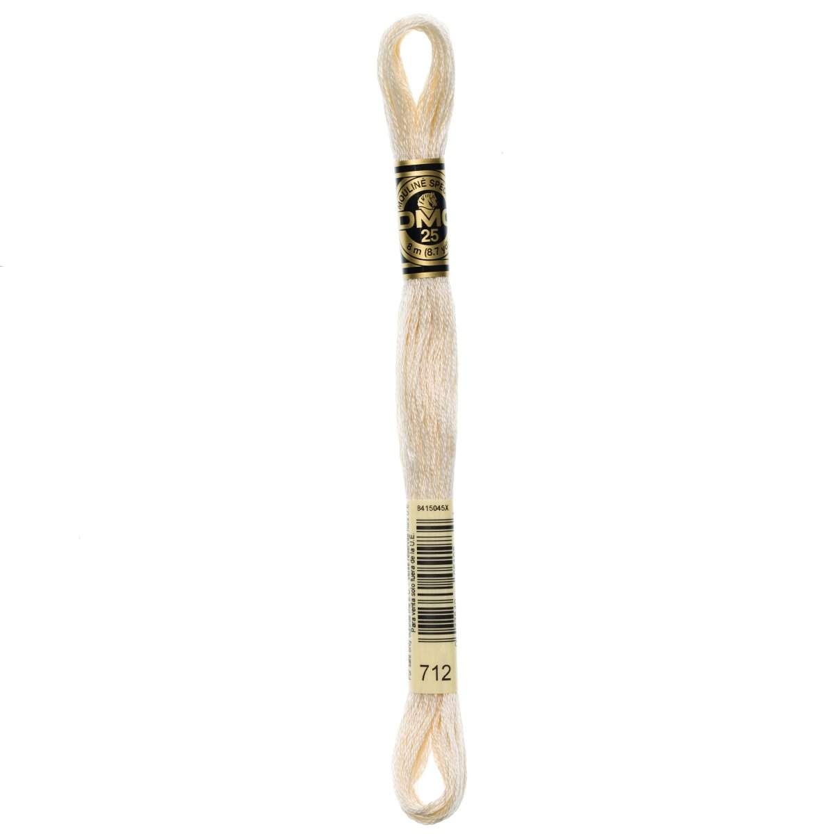 DMC 6 - Strand Cotton Embroidery Floss 8.7yd - 712 Cream - The Merri Artist - merriartist.com