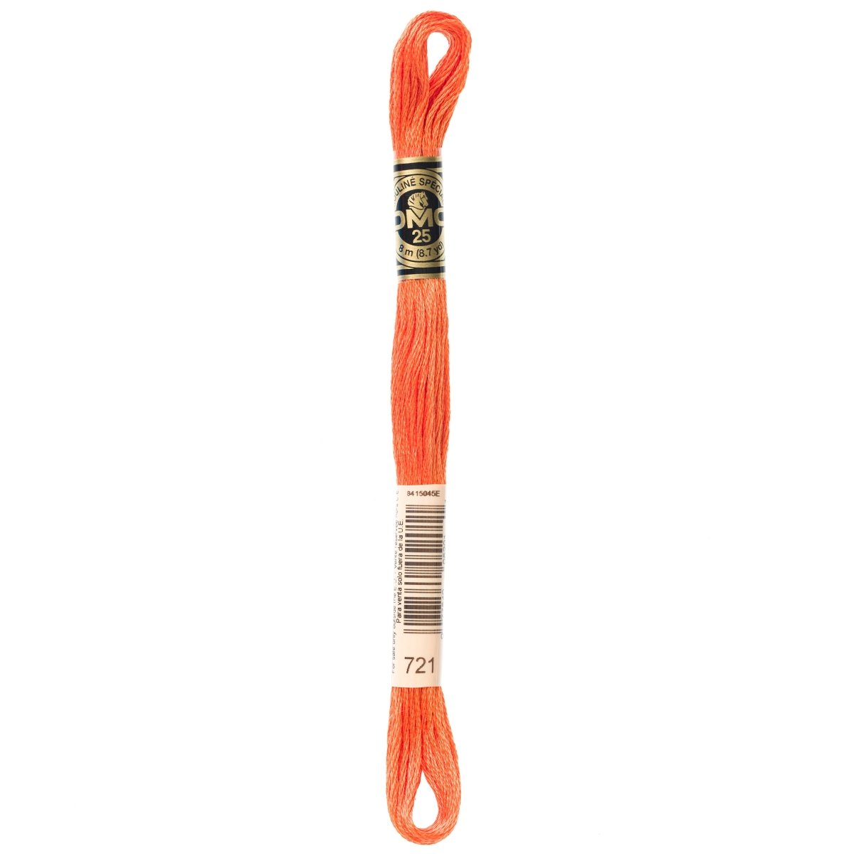 DMC 6 - Strand Cotton Embroidery Floss 8.7yd - 721 Medium Orange Spice - The Merri Artist - merriartist.com