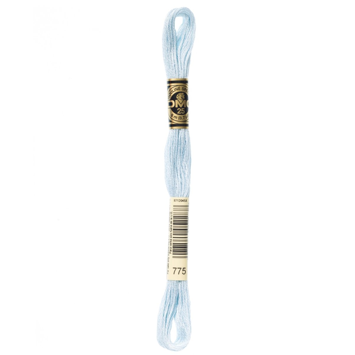 DMC 6 - Strand Cotton Embroidery Floss 8.7yd - 775 Very Light Baby Blue - The Merri Artist - merriartist.com