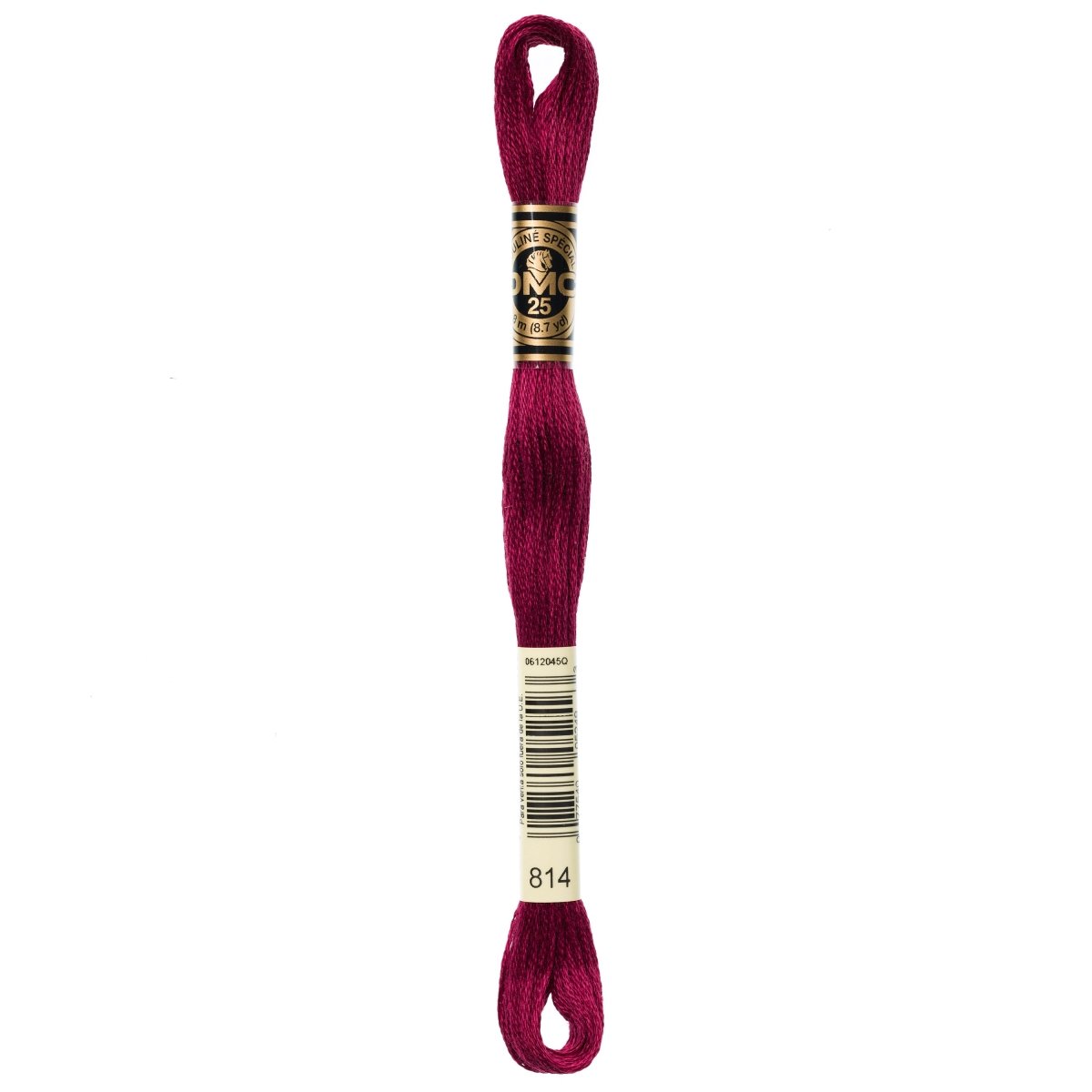 DMC 6 - Strand Cotton Embroidery Floss 8.7yd - 814 Dark Garnet - The Merri Artist - merriartist.com