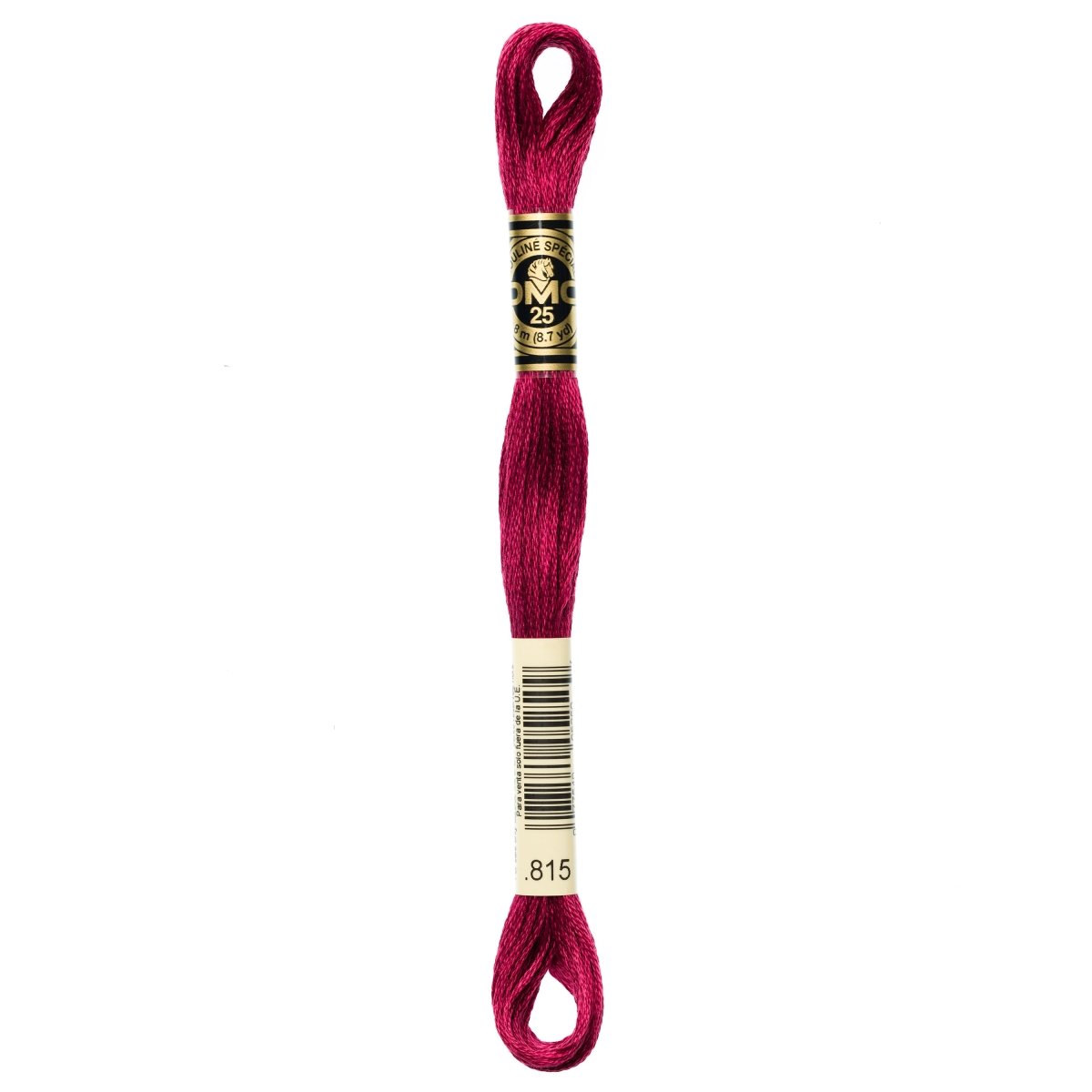 DMC 6 - Strand Cotton Embroidery Floss 8.7yd - 815 Medium Garnet - The Merri Artist - merriartist.com
