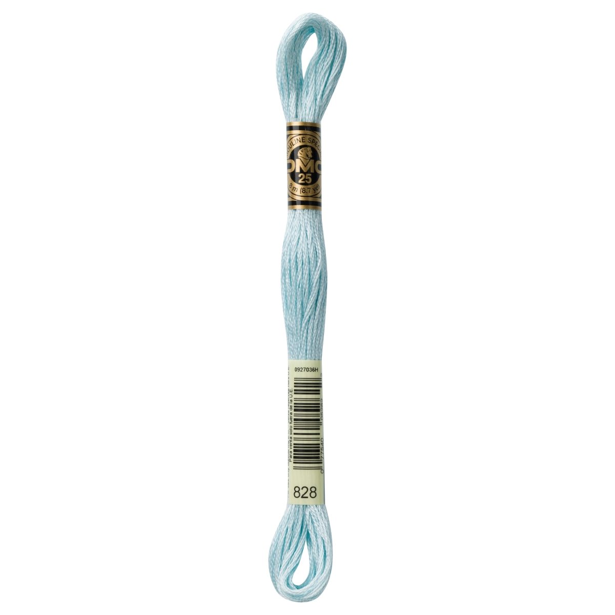 DMC 6 - Strand Cotton Embroidery Floss 8.7yd - 828 Ultra Very Light Blue - The Merri Artist - merriartist.com