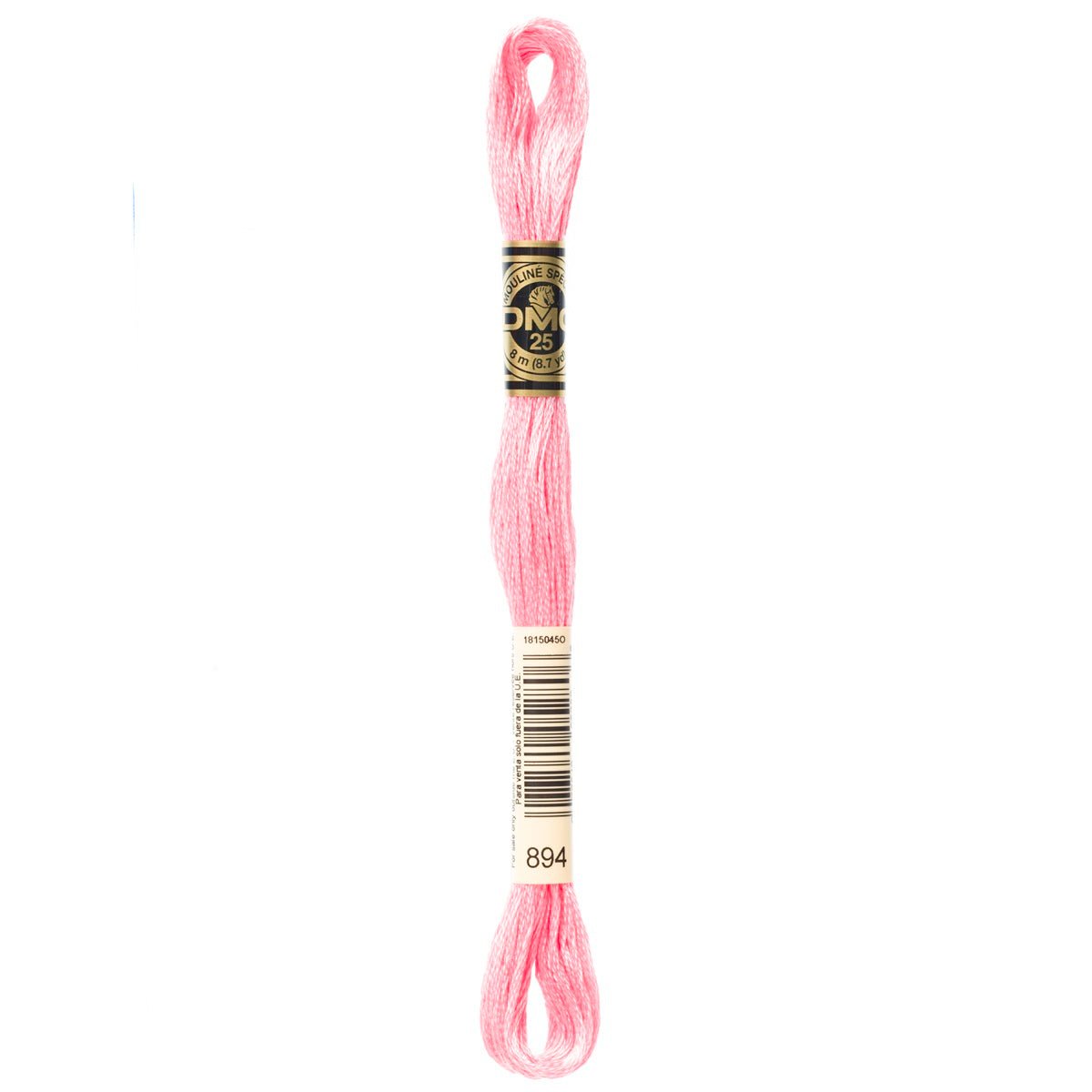 DMC 6 - Strand Cotton Embroidery Floss 8.7yd - 894 Very Light Carnation - The Merri Artist - merriartist.com