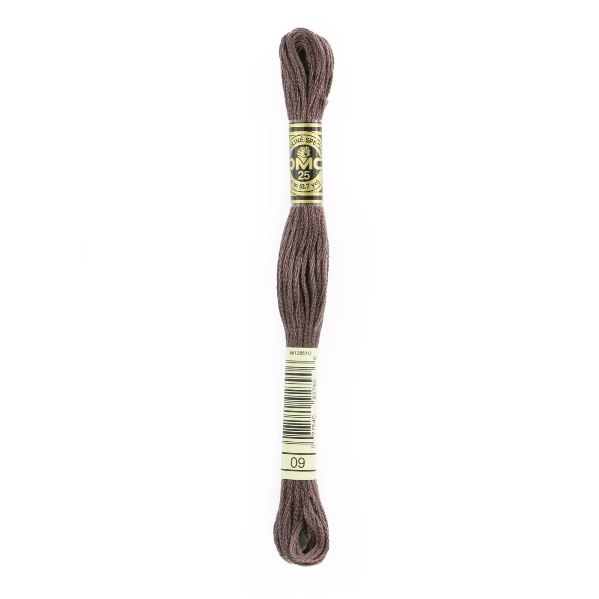 DMC 6 - Strand Cotton Embroidery Floss 8.7yd - 9 Very Dark Cocoa - The Merri Artist - merriartist.com