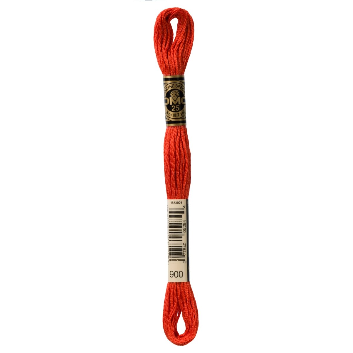 DMC 6 - Strand Cotton Embroidery Floss 8.7yd - 900 Dark Burnt Orange - The Merri Artist - merriartist.com
