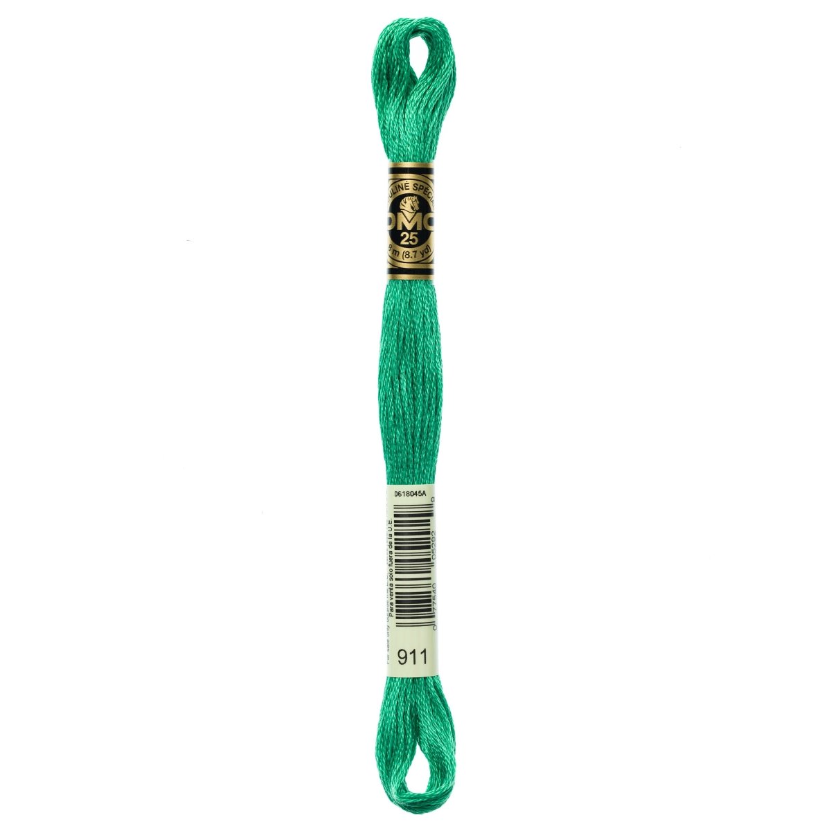 DMC 6 - Strand Cotton Embroidery Floss 8.7yd - 911 Medium Emerald Green - The Merri Artist - merriartist.com