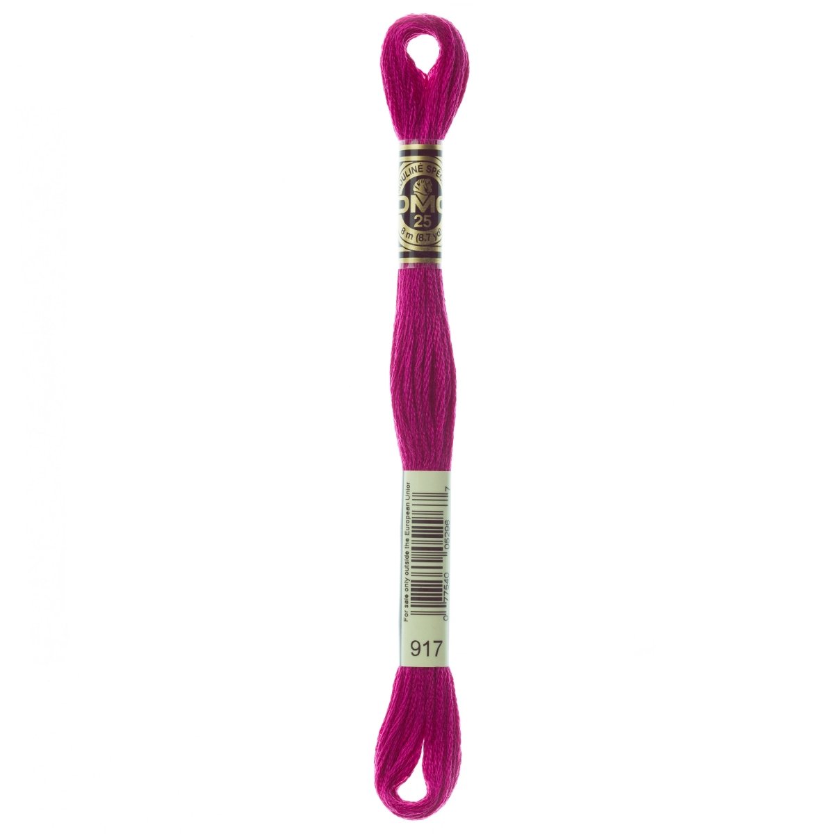 DMC 6 - Strand Cotton Embroidery Floss 8.7yd - 917 Medium Plum - The Merri Artist - merriartist.com
