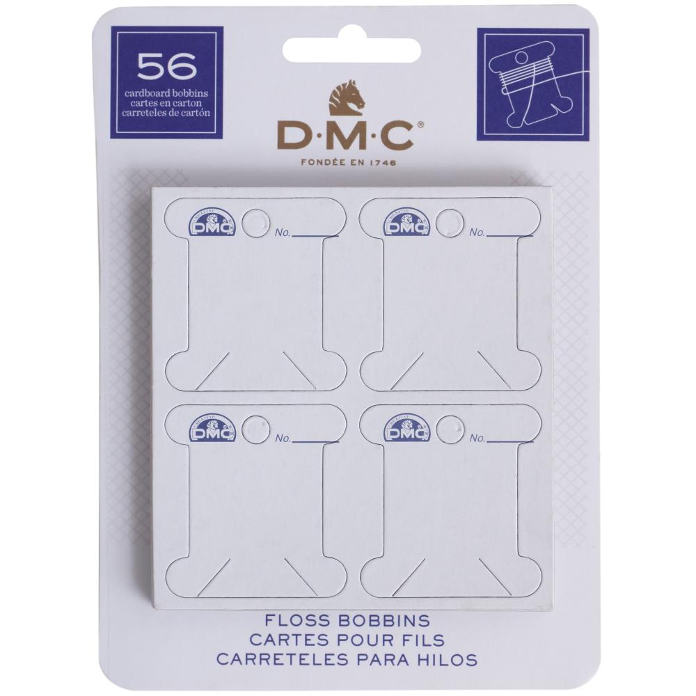 DMC Cardboard Floss Bobbins - Pack of 56 - The Merri Artist - merriartist.com