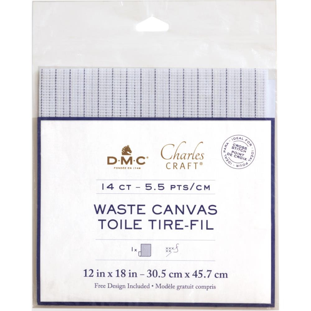 DMC Charles Craft Waste Canvas - 14 Count 12"X18" - The Merri Artist - merriartist.com