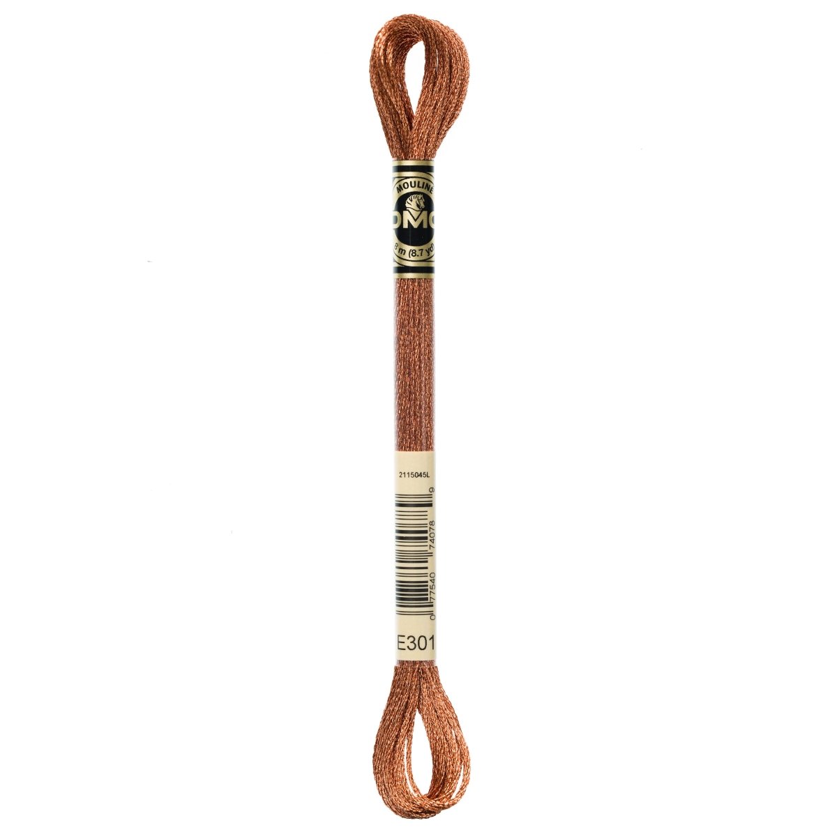 DMC Light Effects Embroidery Floss 8.7yd - E301 Copper - The Merri Artist - merriartist.com