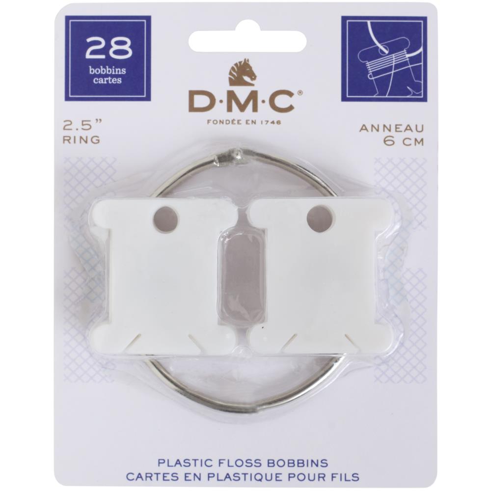 DMC Plastic Floss Bobbins - The Merri Artist - merriartist.com