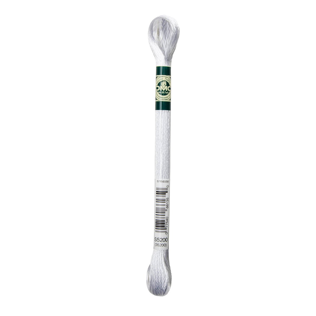 DMC Satin Floss 8.7yd - S5200 Snow White - The Merri Artist - merriartist.com