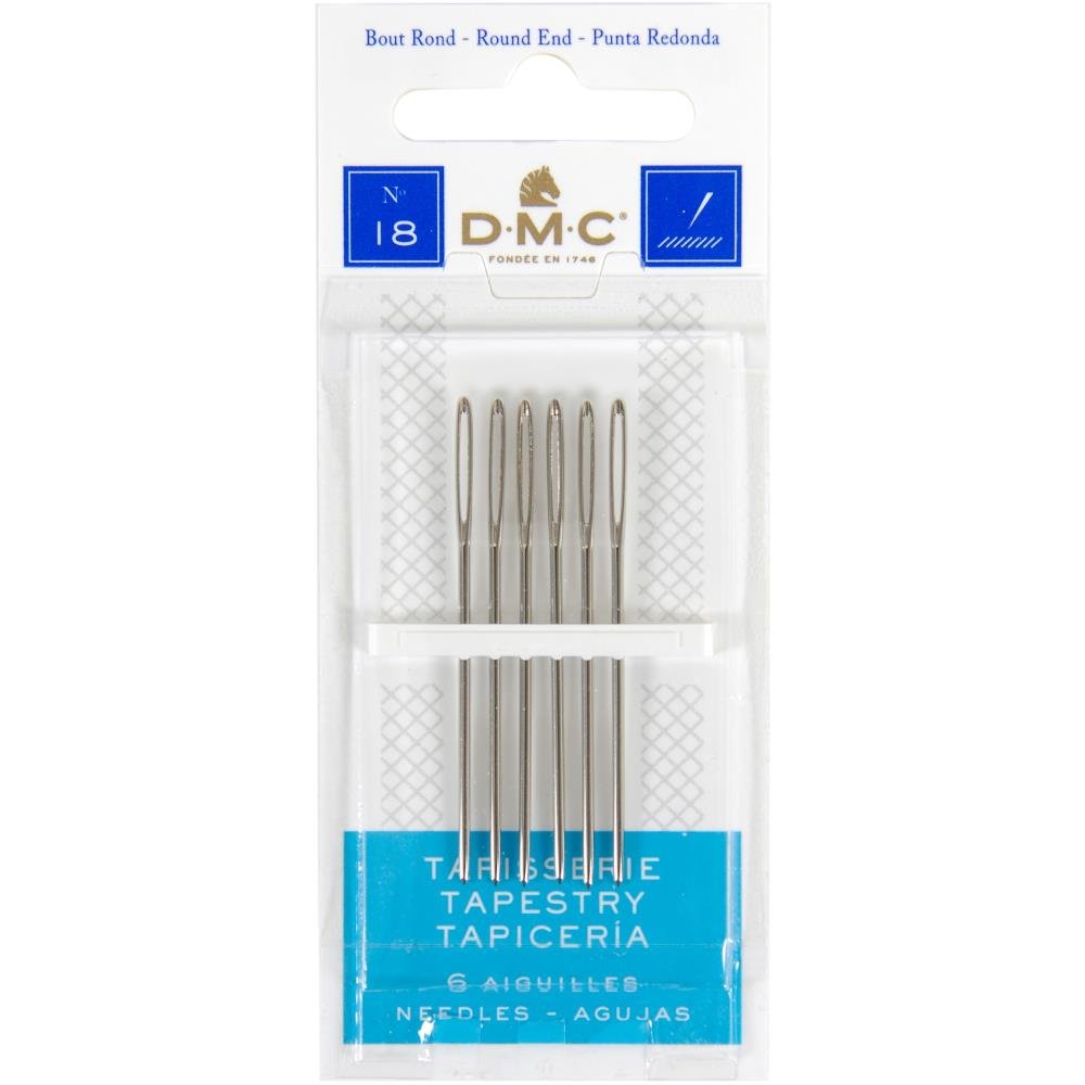 DMC Tapestry Hand Needles - Size 18 - Pack of 6 - The Merri Artist - merriartist.com