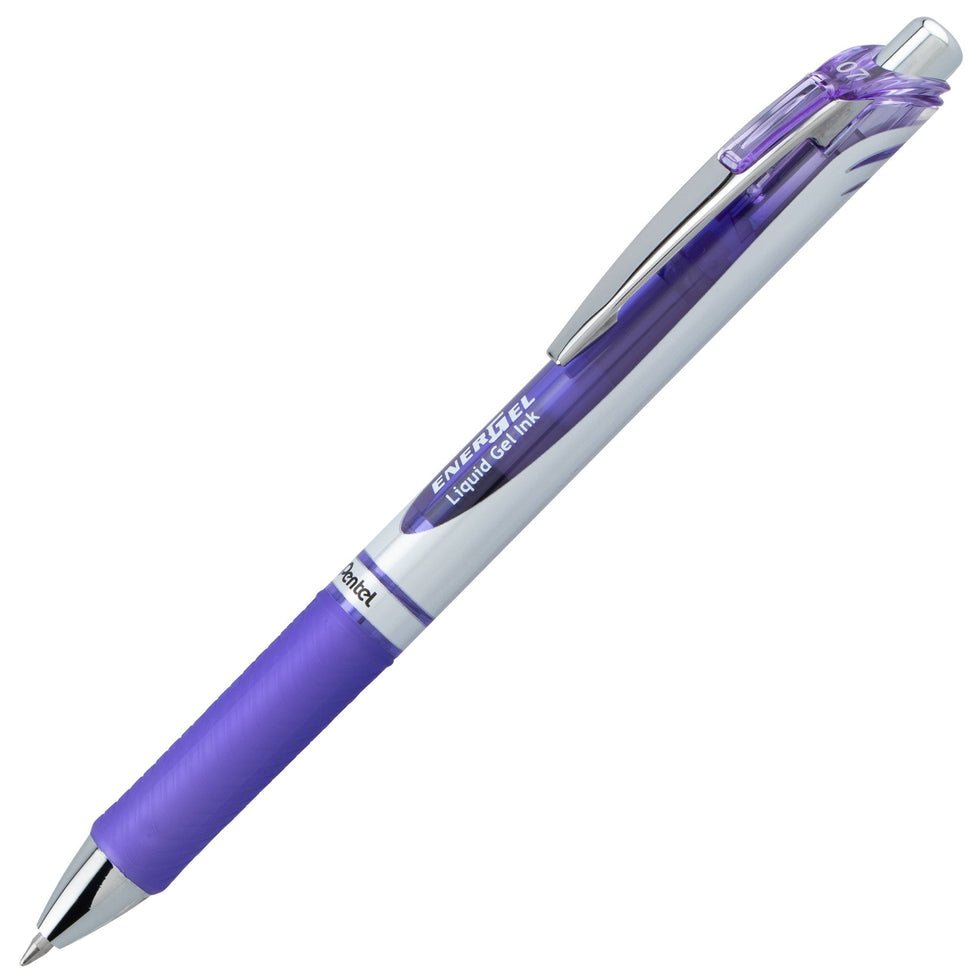 EnerGel RTX Retractable Liquid Gel Pen, (0.7mm) Medium line, Lilac Ink - The Merri Artist - merriartist.com