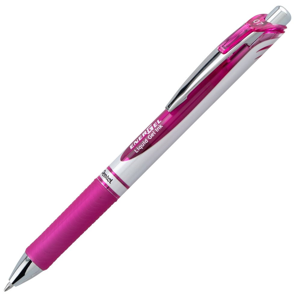 EnerGel RTX Retractable Liquid Gel Pen, (0.7mm) Medium line, Magenta Ink - The Merri Artist - merriartist.com