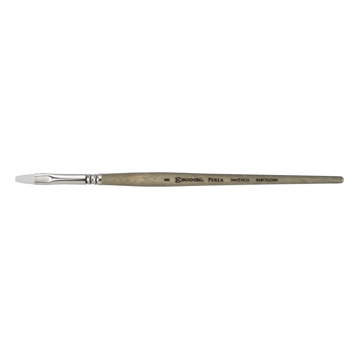 Escoda Perla Toray White Synthetic - Bright 8 - The Merri Artist - merriartist.com