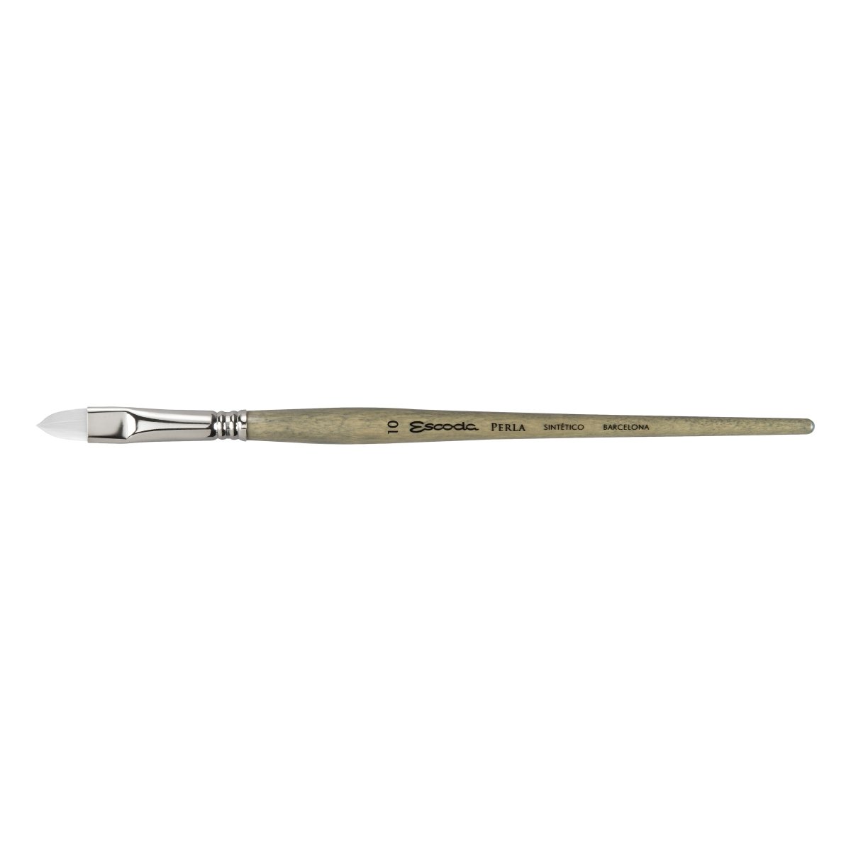 Escoda Perla Toray White Synthetic - Filbert 10 - The Merri Artist - merriartist.com