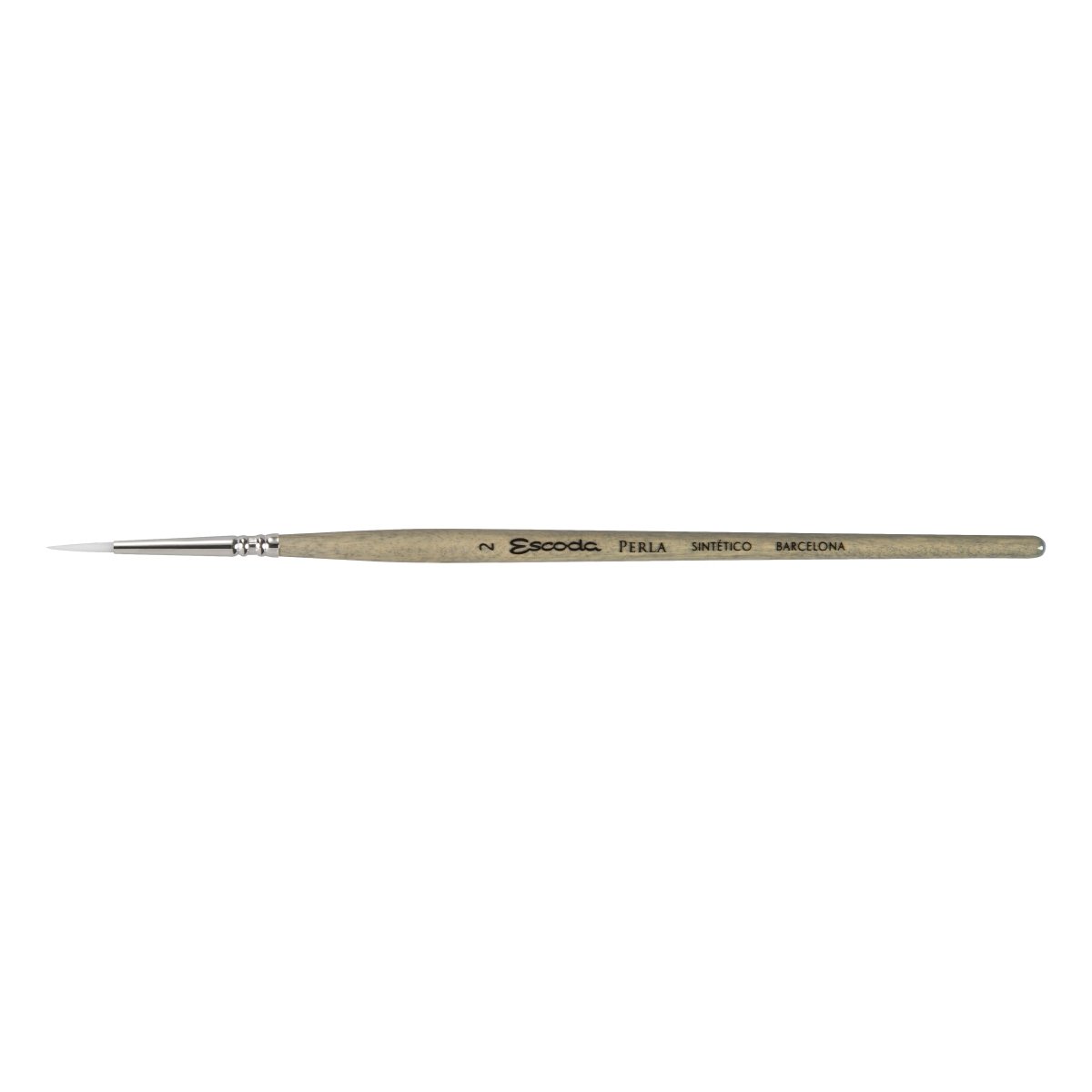 Escoda Perla Toray White Synthetic - Round 2 - The Merri Artist - merriartist.com