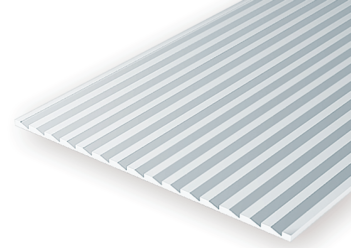 Evergreen Scale Models 4109 - 6" X 12" Novelty Siding, .109" Spacing - The Merri Artist - merriartist.com
