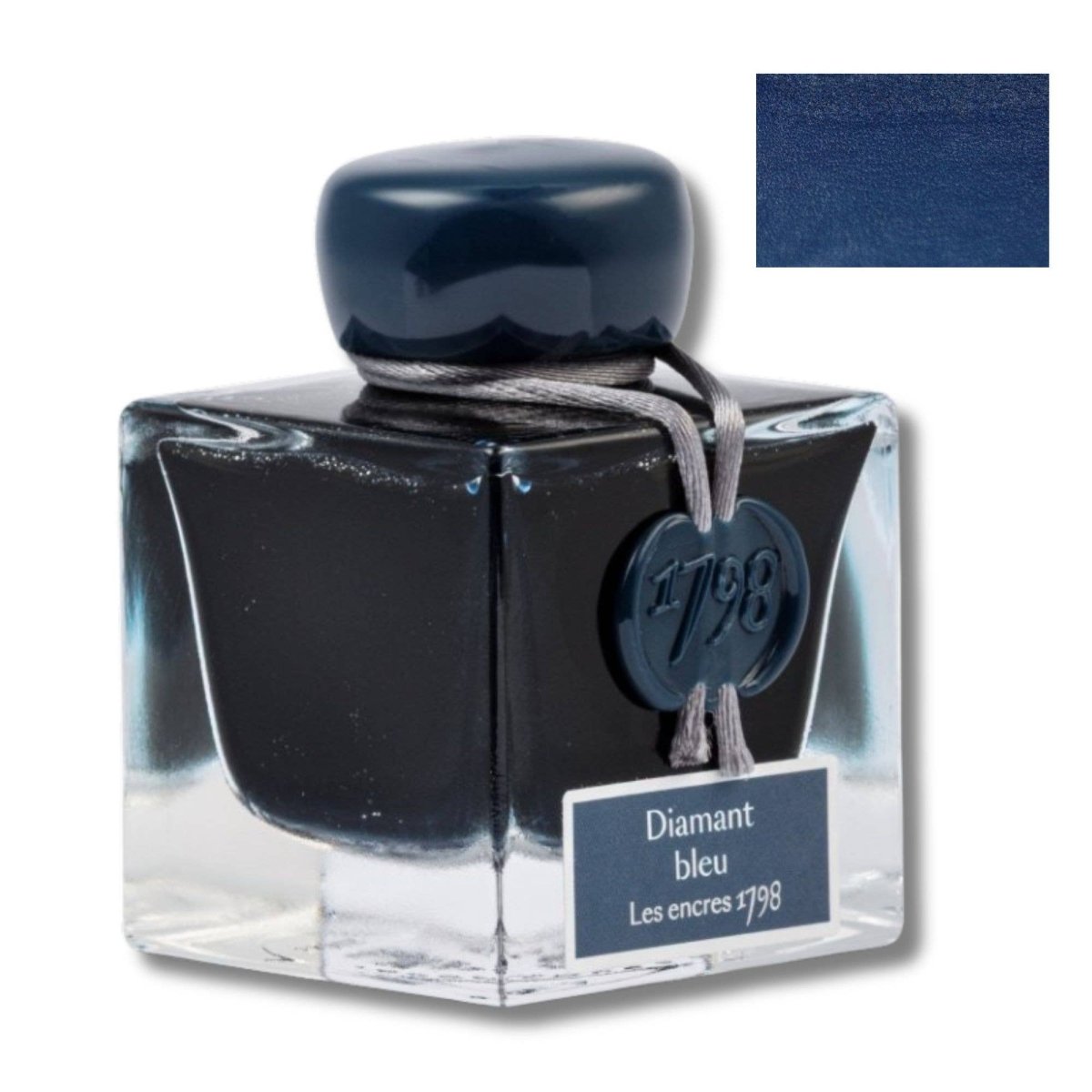 Exaclair - Herbin 1798 Anniversary Inks With Silver Shimmer - Diamant Bleu - The Merri Artist - merriartist.com