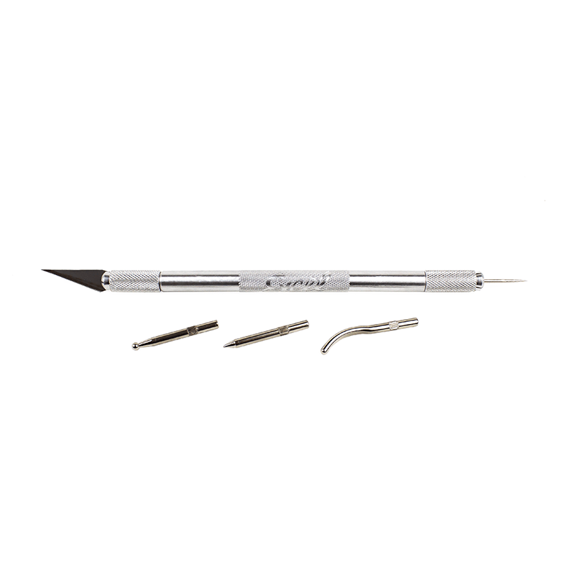 Excel Double Ended Tool with 11 Blade, Needle Point & 2 Burnisher Tips - The Merri Artist - merriartist.com