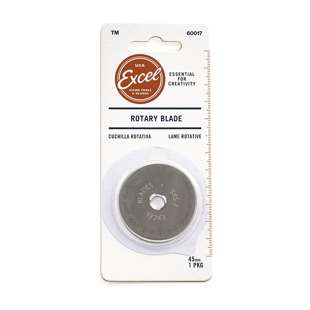 Excel Straight Rotary Replacement Blades 45mm - 1 pack - The Merri Artist - merriartist.com