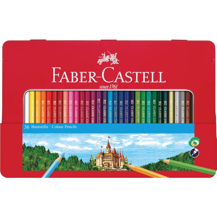 Faber - Castell Classic Color Pencil Gift Set of 36 - The Merri Artist - merriartist.com