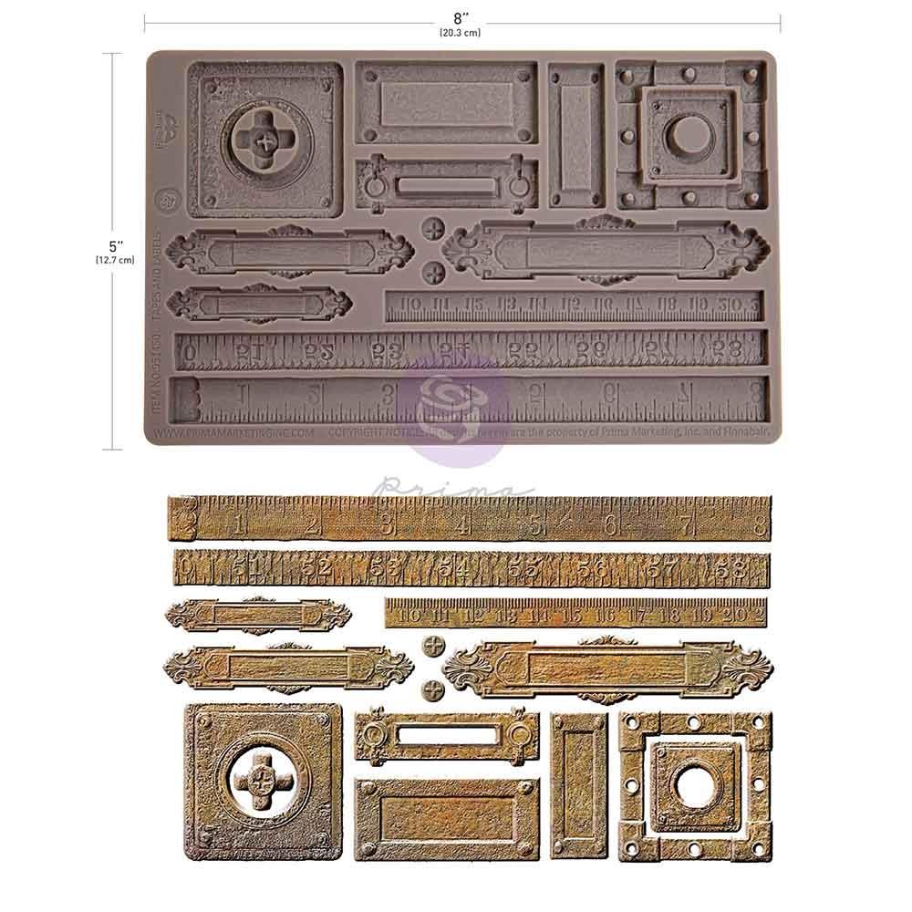 Finnabair Decor Silicone Mold 5"x8"x8mm - Tapes and Labels - The Merri Artist - merriartist.com