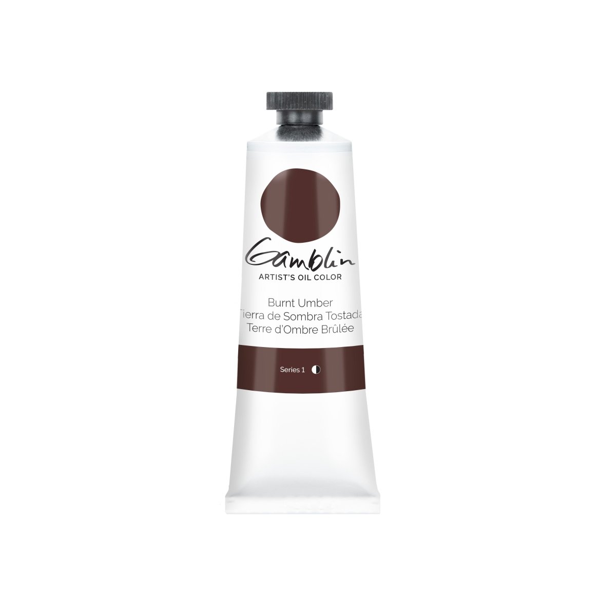 Gamblin Artist's Oil Colors Burnt Umber 37 ml - The Merri Artist - merriartist.com