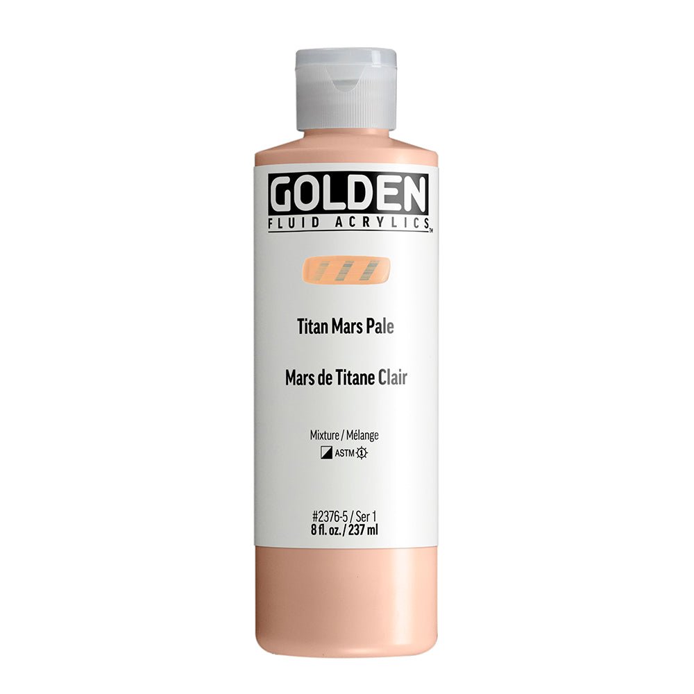Golden Fluid Acrylic Titan Mars Pale 8 fl. oz. / 237 ml - The Merri Artist - merriartist.com