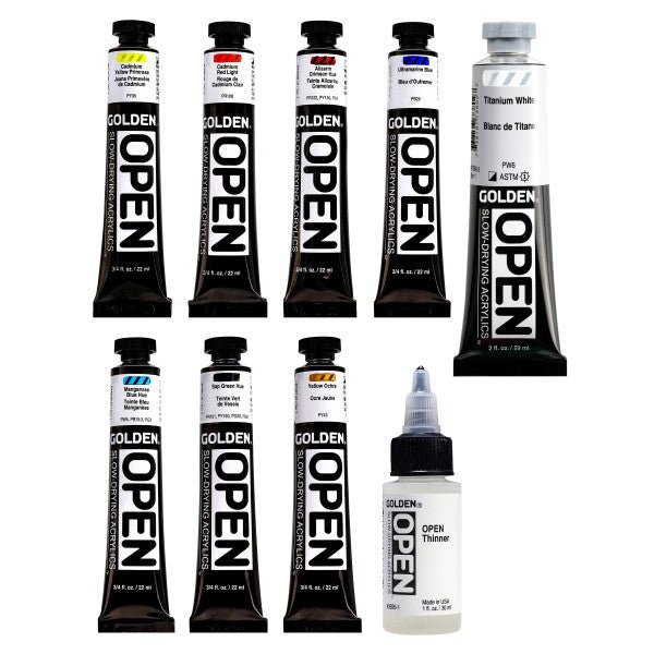 Golden OPEN Acrylic Landscape Set of 7 Colors (22 ml Tubes) - The Merri Artist - merriartist.com