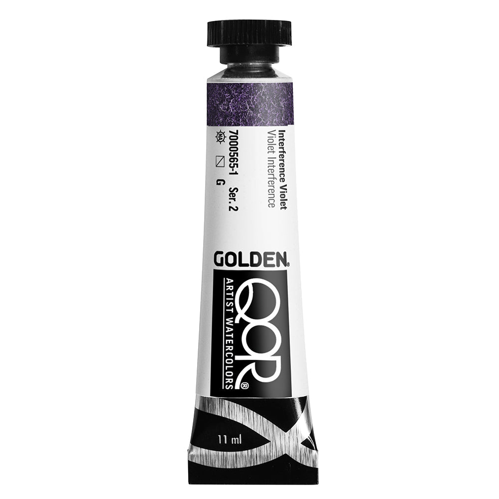 Golden QoR Watercolor 11 ml - Interference Violet - The Merri Artist - merriartist.com
