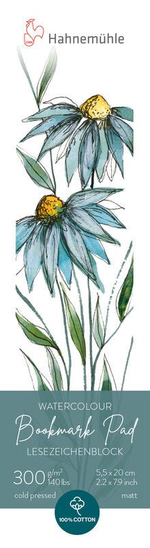 Hahnemuhle Bookmark Pad, Expression 5.5 cm x 20 cm, 15 sheet pad - The Merri Artist - merriartist.com