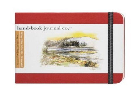 Handbook Travelogue Series Artists Journal 3.5"X5.5" Landscape - Vermilion Red - The Merri Artist - merriartist.com