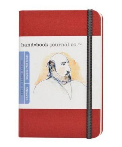 Handbook Travelogue Series Artists Journal 3.5"X5.5" Portrait - Vermilion Red - The Merri Artist - merriartist.com