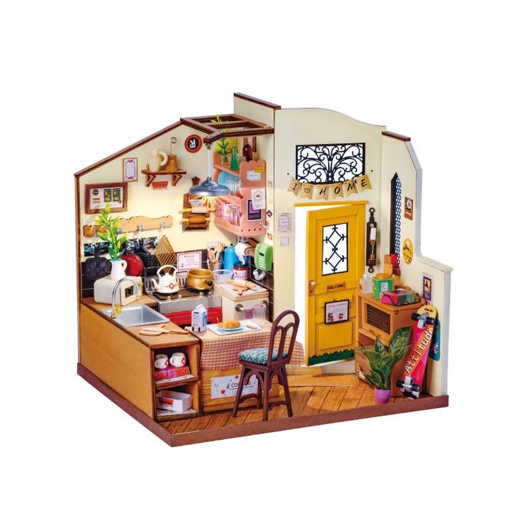 Hands Craft - DIY Miniature House Kit: Homey Kitchen - The Merri Artist - merriartist.com