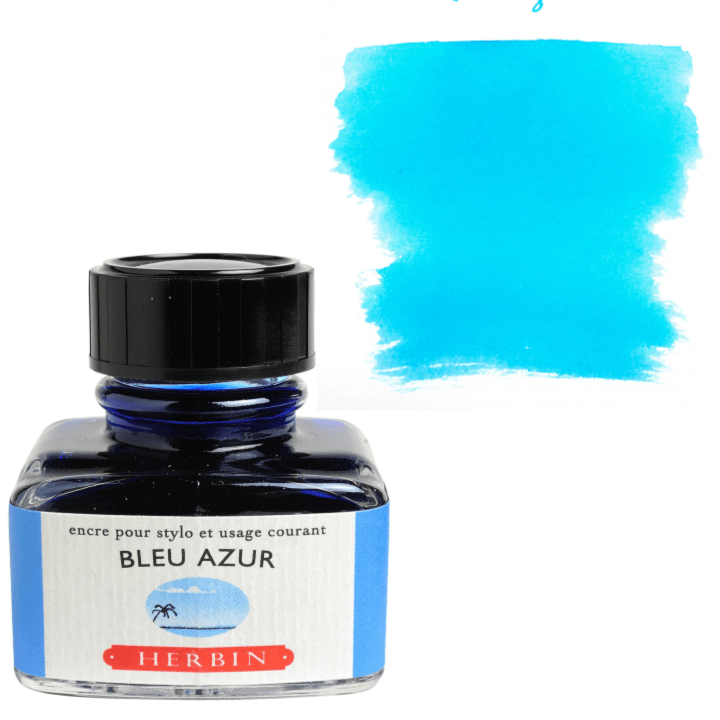 Herbin Fountain Pen Ink 30ml Bottle - Bleu Pervenche (Perriwinkle) - The Merri Artist - merriartist.com