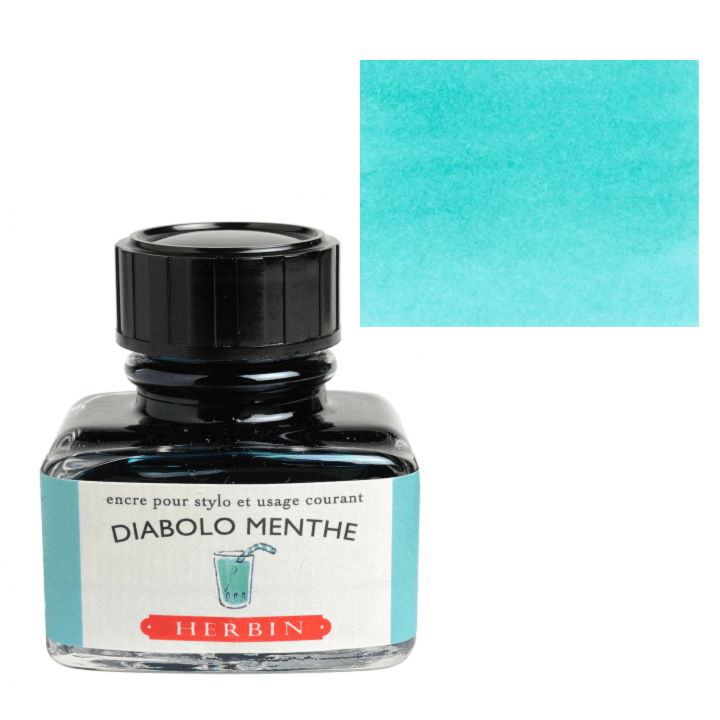 Herbin Fountain Pen Ink 30ml Bottle - Bleu Pervenche (Perriwinkle) - The Merri Artist - merriartist.com