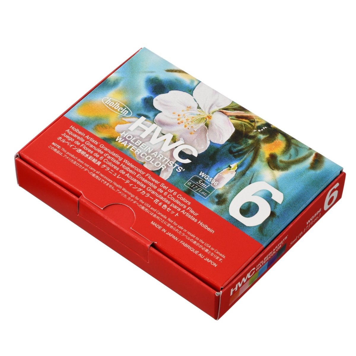 Holbein WC Granulating Flower Set of 6 tubes - 5 ml - The Merri Artist - merriartist.com