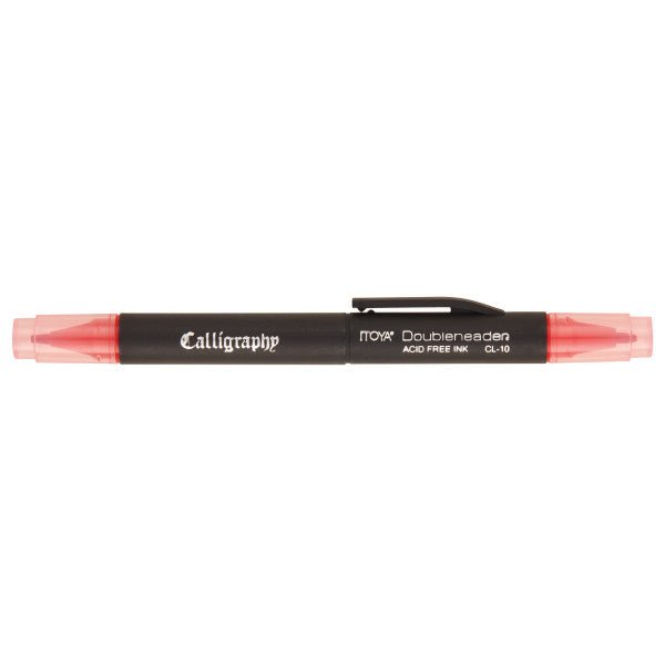 Itoya Doubleheader Calligraphy Marker 1.5 mm and 3.0 mm - Red - The Merri Artist - merriartist.com